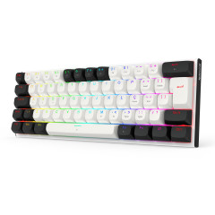 TECLADO MAGNETCO GAMER FIDD RGB PRETO E BRANCO