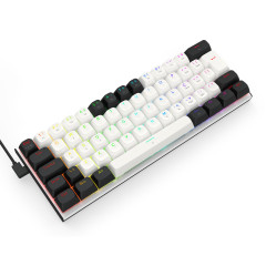 TECLADO MAGNETCO GAMER FIDD RGB PRETO E BRANCO