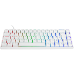 TECLADO MECANICO AKKO MODELO 3068S BRANCO SWITH ORANGE
