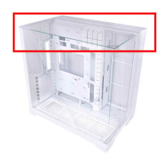 VIDRO DO GABINETE GAMER O11 VISION COMPACT BRANCO
