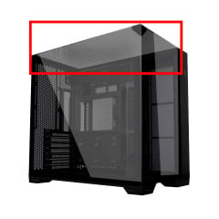 VIDRO DO GABINETE GAMER O11 VISION COMPACT PRETO