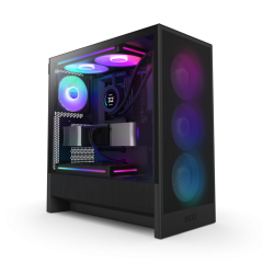 GABINETE GAMER H5 FLOW RGB SEM FONTE NZXT PRETO