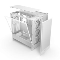 GABINETE GAMER H5 FLOW RGB SEM FONTE NZXT BRANCO