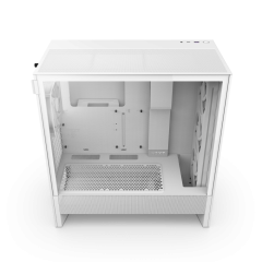 GABINETE GAMER H5 FLOW RGB SEM FONTE NZXT BRANCO