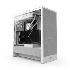 GABINETE GAMER H5 FLOW SEM FONTE NZXT BRANCO