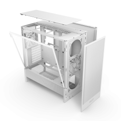 GABINETE GAMER H5 FLOW SEM FONTE NZXT BRANCO