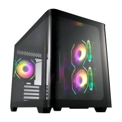 GABINETE FSP S380 PRETO COM 3 FAN