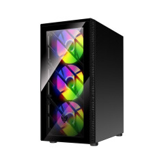 GABINETE FSP CMT192 PRETO COM 4 FAN