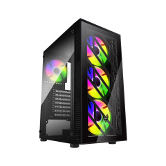 GABINETE FSP CMT192 PRETO COM 4 FAN