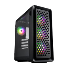 GABINETE FSP CUT593 PRETO COM 4 FAN