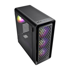 GABINETE FSP CUT593 PRETO COM 4 FAN