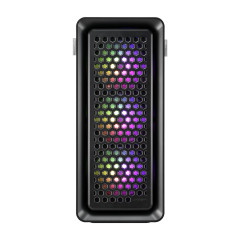 GABINETE FSP CUT593 PRETO COM 4 FAN