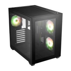 GABINETE FSP CMT380 ARGB PRETO COM 3 FAN