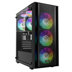 GABINETE GAMER GAMDIAS AURA GC2 ELITE ARGB PRETO