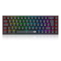 TECLADO MECANICO GAMER REDRAGON RYZE PRO RGB PRETO SWITCH MARROM S/F