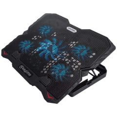 SUPORTE PARA NOTEBOOK COOLSTAND 5 MARCA KEYTIME PRETO COM 5 FANS KYT00021