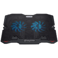 SUPORTE PARA NOTEBOOK COOLSTAND 2 MARCA KEYTIME PRETO COM 2 FAN KYT00020
