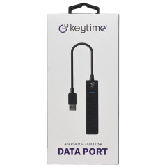 ADAPTADOR USB 7 EM 1 KEYTIME DATA PORT KYT00036