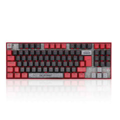 TECLADO MECANICO HORDA DO WORLD OF WARCRAFT PRETO E VERMELHO