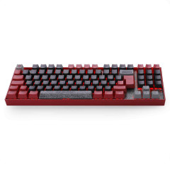 TECLADO MECANICO HORDA DO WORLD OF WARCRAFT PRETO E VERMELHO