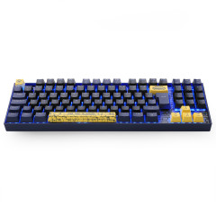 TECLADO MECANICO ALIANCA DO WORLD OF WARCRAFT PRETO E AZUL