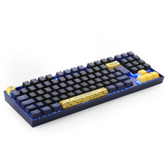 TECLADO MECANICO ALIANCA DO WORLD OF WARCRAFT PRETO E AZUL