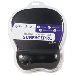 MOUSEPAD KEYTIME 240X210MM PRETO SURFACEPRO KYT00018