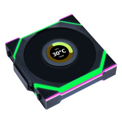 FAN GAMER UNI FAN SL WIRELESS LCD 120 ARGB PRETO 12SLLCD1W1B BLACK