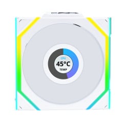 FAN GAMER UNI FAN SL WIRELESS LCD 120 ARGB 12SLLCD1W1W BRANCO