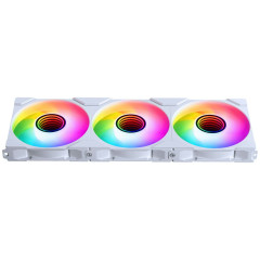 KIT COM 3 FAN BRANCO PHANTEKS M25-120 G2 REVERSED RGB PH-F120M25R_G2_DWT01_3P