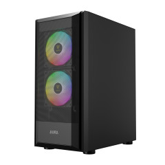 GABINETE GAMER GAMDIAS AURA GC6 ARGB PRETO COM 3 FAN