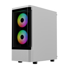 GABINETE GAMER TALOS E3 CG WH WHITE COM 3 FAN