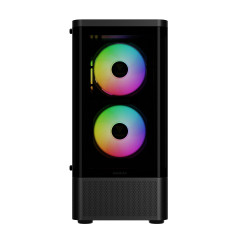 GABINETE GAMER TALOS E3 CG PRETO COM 3 FAN