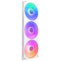 KIT FAN GAMER NZXT F360 RGB CORE COM 3 FANS BRANCO RF-U36HF-W1