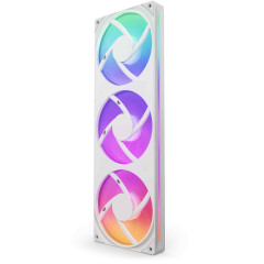 KIT FAN GAMER NZXT F360 RGB CORE COM 3 FANS BRANCO RF-U36HF-W1