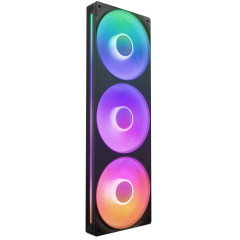 KIT FAN GAMER NZXT F360 RGB CORE COM 3 FANS PRETO RF-U36HF-B1