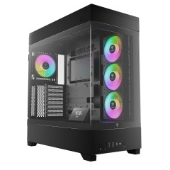 GABINETE GAMER GAMDIAS ATLAS P1 PRETO COM 4 FAN