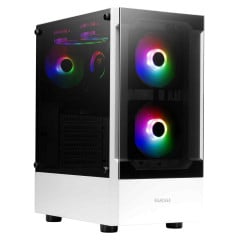 GABINETE GAMER TALOS E3 BRANCO COM 3 FAN