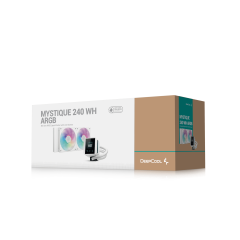 WATER COOLER DEEPCOOL MYSTIQUE 240 WH ARGB BRANCO R-LX240-WHDSNMCP-G-1
