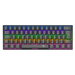 TECLADO MECANICO GAMER ARENA PRETO RAINBOW DUST-PROOF BROWN T-TGK321-BR ABNT-2