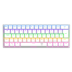 TECLADO MECANICO GAMER ARENA BRANCO RAINBOW DUST-PROOF BROWN T-TGK321W-BR ABNT-2