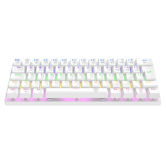 TECLADO MECANICO GAMER ARENA BRANCO RAINBOW DUST-PROOF BROWN T-TGK321W-BR ABNT-2