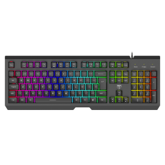 TECLADO MEMBRANA GAMER NOVA PRETO RGB T-TGK110 PT ABNT-2