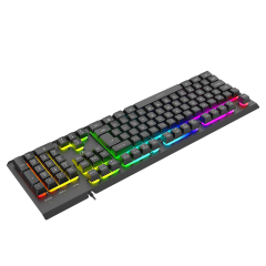 TECLADO MEMBRANA GAMER NOVA PRETO RGB T-TGK110 PT ABNT-2