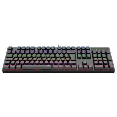 TECLADO MECANICO GAMER REBEL PRETO RAINBOW DUST-PROOF BROWN T-TGK328-BR ABNT-2