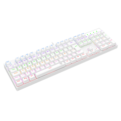 TECLADO MECANICO GAMER REBEL BRANCO RAINBOW DUST-PROOF BROWN T-TGK328W-BR ABNY-2