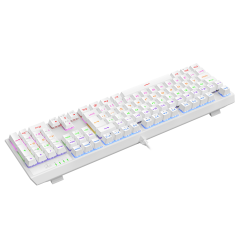 TECLADO MECANICO GAMER AXIS BRANCO RAINBOW DUST-PROOF BROWN T-TGK329W-BR  ABNT2-2