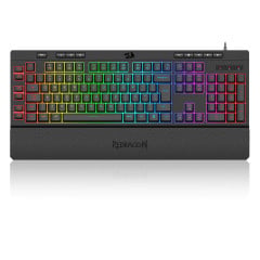 TECLADO MEMBRANA GAMER ABNT2 SHIVA RGB PRETO K512RGB V2