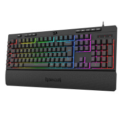 TECLADO MEMBRANA GAMER ABNT2 SHIVA RGB PRETO K512RGB V2