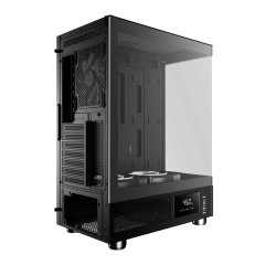 GABINETE GAMER GAMDIAS ATLAS E1 PRETO COM 3 FAN
